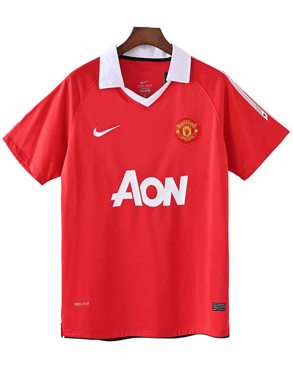 Manchester united home jersey mens retro shirt 2010-2011